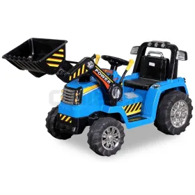 Tracteur Pelleteuse Electrique Pour enfant 12 Volts Bleu Sans marque