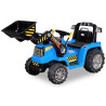 Electric Backhoe Tractor For Children 12 Volts Blue ZP1005B