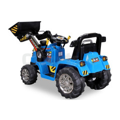 Tracteur Pelleteuse 12 Volts Bleu - Tracteur électrique enfants