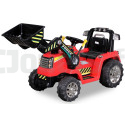 Tracteur Pelleteuse Electrique Pour enfant 12 Volts Rouge