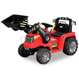 Tracteur Pelleteuse Electrique Pour enfant 12 Volts Rouge Sans marque