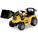 Tracteur Pelleteuse Electrique Pour enfant 12 Volts Jaune