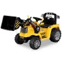 Tracteur Pelleteuse Electrique Pour enfant 12 Volts Jaune Sans marque