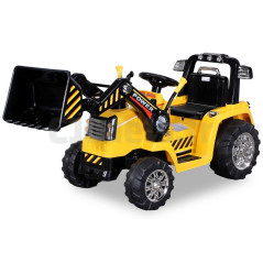 Tracteur Pelleteuse Electrique Pour enfant 12 Volts Jaune ZP1005Y