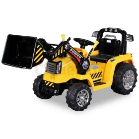 Tracteur Pelleteuse Electrique Pour enfant 12 Volts Jaune Sans marque