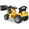 Electric Backhoe Tractor For Children 12 Volts Yellow ZP1005Y