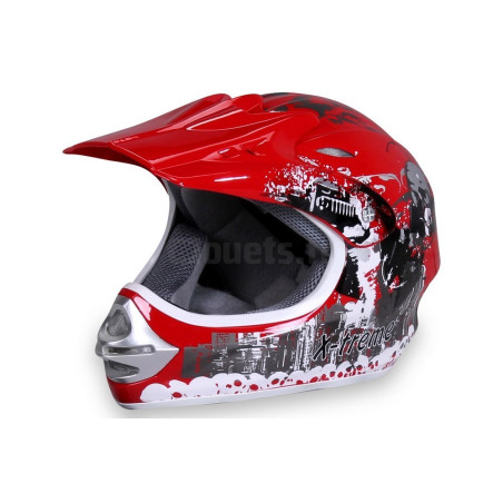 Casque Cross X-Treme Rouge Pour enfant