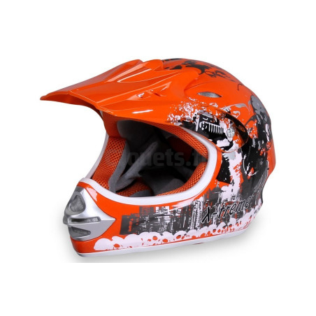 Casque Cross X-Treme Orange Pour enfant