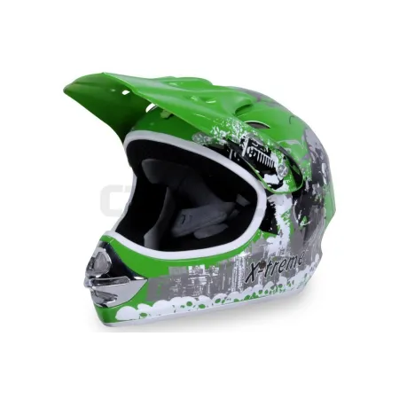 Casco Cross X-Treme Verde Para niños