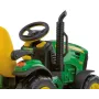 John Deere Ground Force Tractor Eléctrico + Remolque para Niños,...