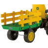 John Deere Ground Force Electric Tractor + Trailer for Children, 12 Volts Peg-Pérego OR0047