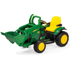 Detský 12 V elektrický zemný nakladač John Deere...