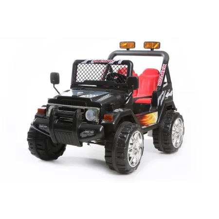 4x4 eléctrico para niños 12 voltios Negro Con mando a distancia para padres
