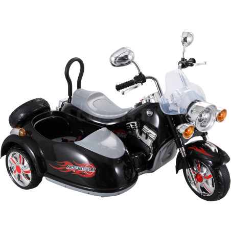 Electric Sidecar For Children 12 Volts Black