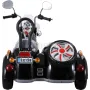 Sidecar eléctrico infantil negro de 12 voltios