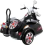 Sidecar eléctrico infantil negro de 12 voltios