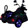 Sidecar eléctrico infantil negro de 12 voltios