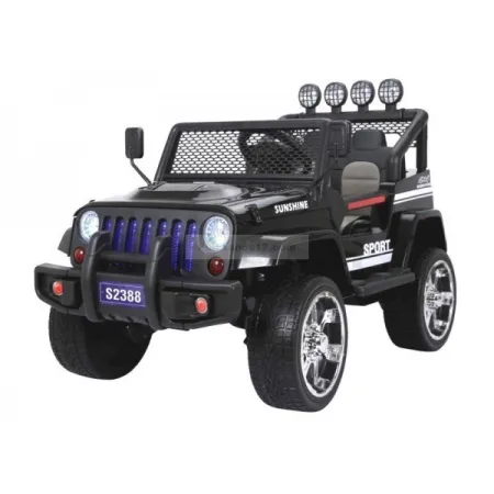 Monster Jeep 4x4 Elektrisch Kind 12 Volt Zwart met Afstandsbediening...