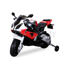 Moto électrique Pour enfant BMW S1000RR 12 volts rouge/noir BMWS1000RR/ROUGE