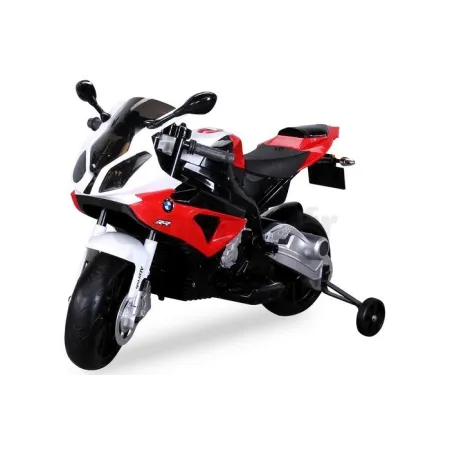 BMW S1000RR 12 volt elektrische kindermotor rood/zwart