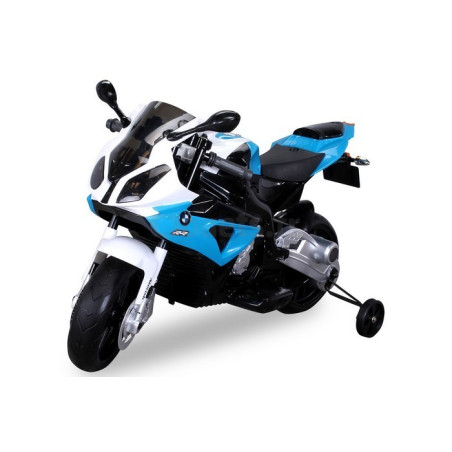 Moto électrique Pour enfant BMW S1000RR 12 volts bleu/noir