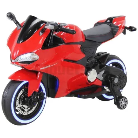 Elektrische motorfiets voor kinderen 12 volt rood