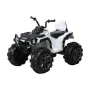 12-volt witte elektrische quad voor kinderen met ouderlijke afstandsbediening