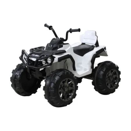 12-volt witte elektrische quad voor kinderen met ouderlijke afstandsbediening