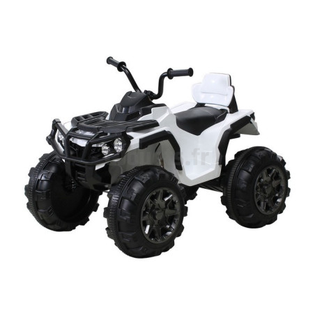 Electric quad for children 12 Volts White with parental remote control