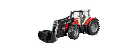 Massey Ferguson 7600 Traktor mit Bruder 03047 Lader