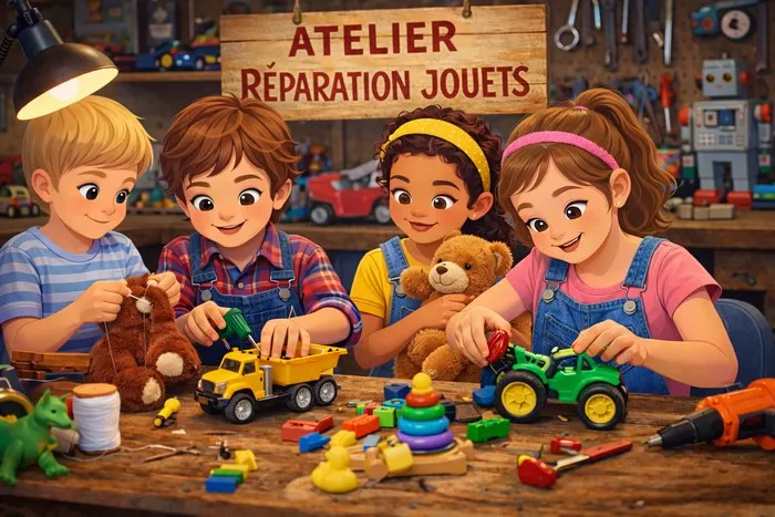Atelier de Réparation de Jouets pour Enfants Cjouets