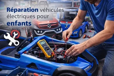 Réparation véhicules électriques pour enfants Cjouets