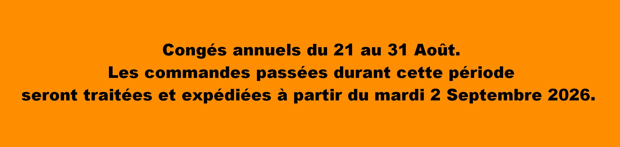Congés annuels 